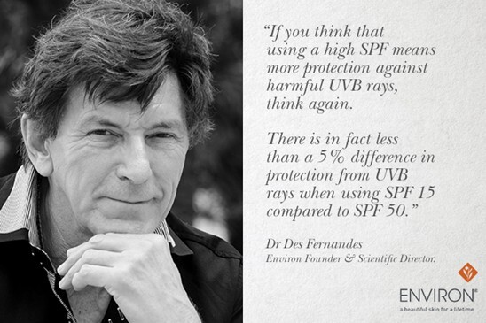 Dr Des from Environ discusses SPF factor